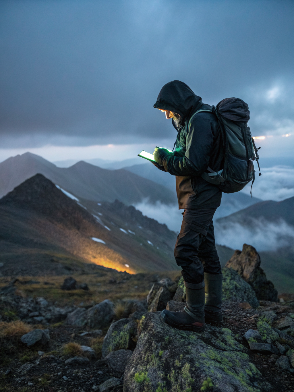 Researchers overlooking the Atlas Mountains
